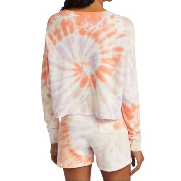 N:Philanthropy Harleen Tie Dye Sweatshirt & Bee Tie Dye Shorts Set - Picture 3 of 16